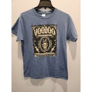 VooDoo Bourbon Street Graphic T Shirt Sz M 100% Cotton Short Sleeve, Pre Loved